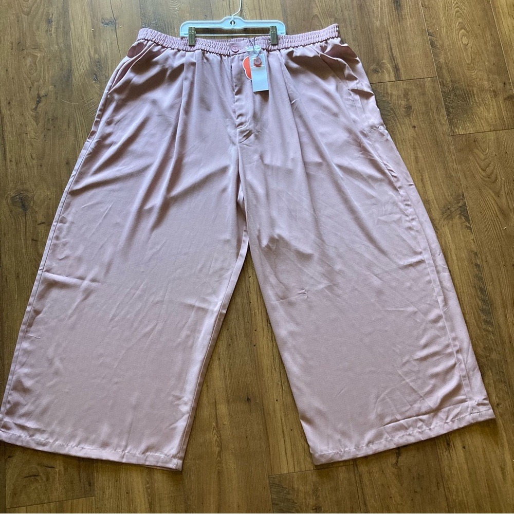 Cider NWT Blush Pink Wide Leg Trousers